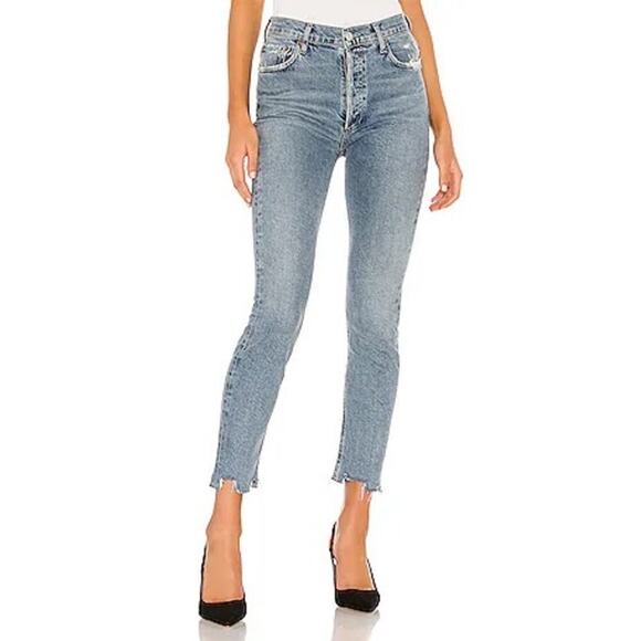 Agolde Nico High Rise Slim in Rooted Size 30 - Picture 1 of 11